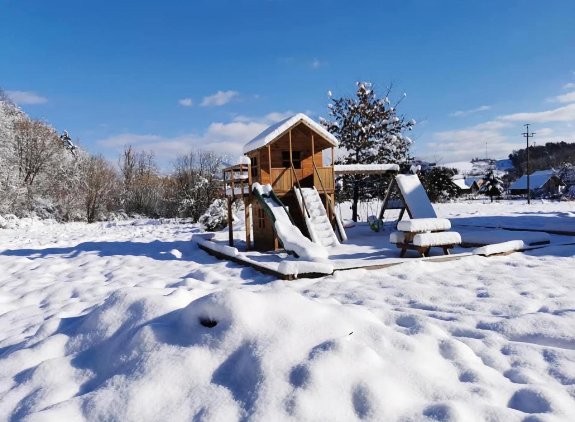 OSADA PODRÓŻNIKA - Całoroczne Domki Drewniane Hoczew Exterior foto